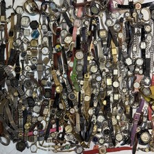 Lot Of 230 Vintage Wrist Watches | 20.5 LB | UNTESTED | Seiko, Citizen, And More