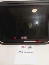 Exit RV Window 30" W x 22" H Emergency Push Out Window W/ Screen & Ring