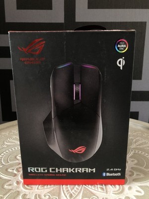 ASUS ROG Chakram Gaming Maus Wireless Bluetooth Qi Fast Charging RGB LED Originalverpackt