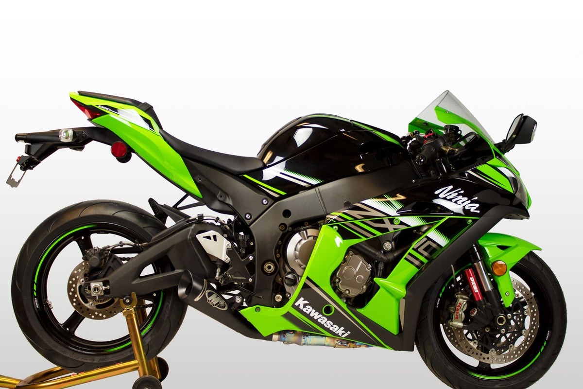 松柏4 Black Gp19 Slip on Exhaust M4 Ka9902-gp19 for 16-19 Kawasaki