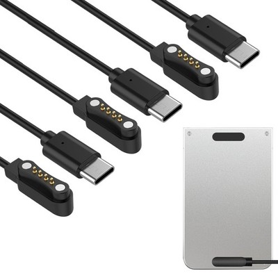 Ermorgen 3 Packungen USB C Ladekabel PLAUD Note AI Diktiergerät, schwarz 