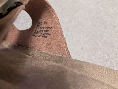 Sandali uomo Woodstock vintage marroni scamosciati fibbia slip 9/43 casual comodi - Foto 3 di 5