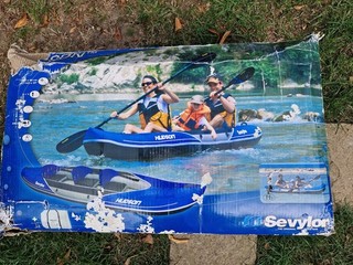 Sevylor Hudson Inflatable Kayak (2 1 Person) new unopened box damaged