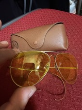 Vintage Gold Bausch & Lomb Ray Ban All Weather Amber Shooter Sunglasses