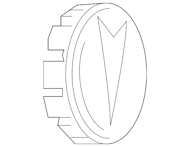 Genuine GM Button Style Center Cap with Pontiac Logo 20835338 Foto 3 de 4