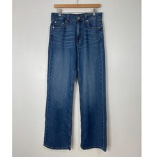 90s Retro Aeropostale Womens Size 6 High Rise Wide Leg Jeans Medium Wash Blue