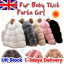 NEW Kids FAUX FUR Baby THICK PARKA Girl WARM Coat JACKET COAT Outerwear Children