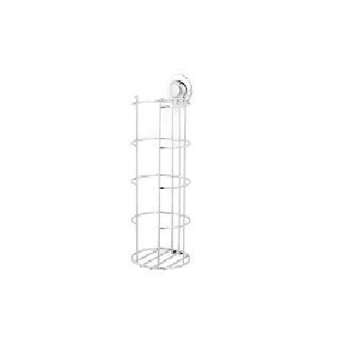 EVERLOC Porta Carta Igienica a parete - ventosa Inox Cromato Senza FORI EL-10216 - Immagine 3 di 3