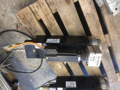 SMZ Motor Typ DIS. E13676 mit C Achse HSK 63 Aufnahme