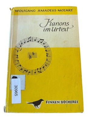 Kanons im Urtext Mozart 1956 First Edition Finken Bücherei Music