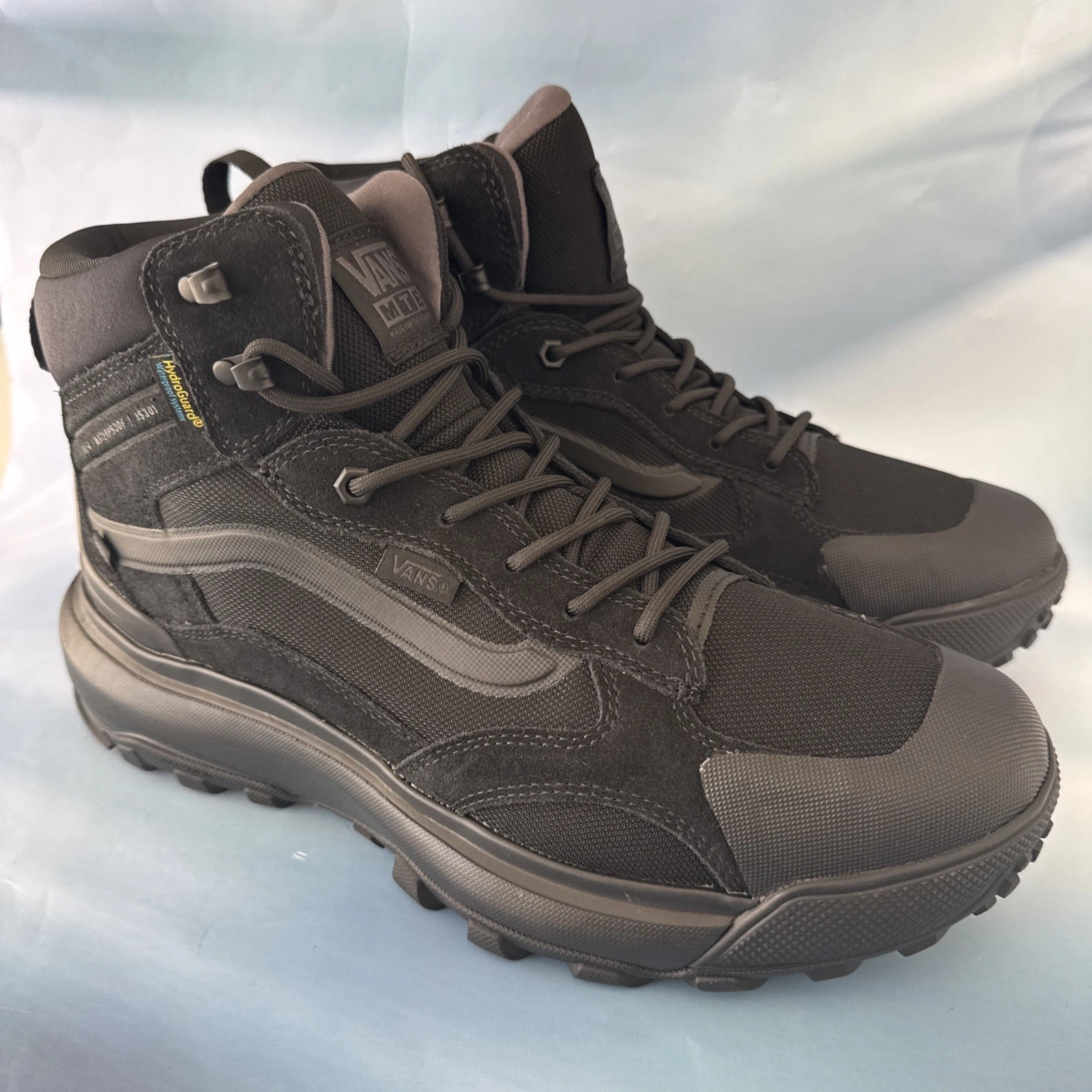 Vans Hiking Mte Crestline Men 9.5 Waterproof Insulated Blackout 112025