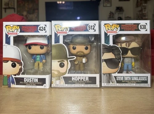 Funko Pop! Vinyl: Stranger Things Lot Hopper Steve Dustin
