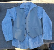 Van Heusen Boys' 3-Piece Formal Suit Set, Vest,Pants  Collared Dress Shirt