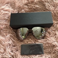 NEW Porsche Design P 8605 A Gunmetal Dark Gun / Brown Aviator Sunglasses p8605