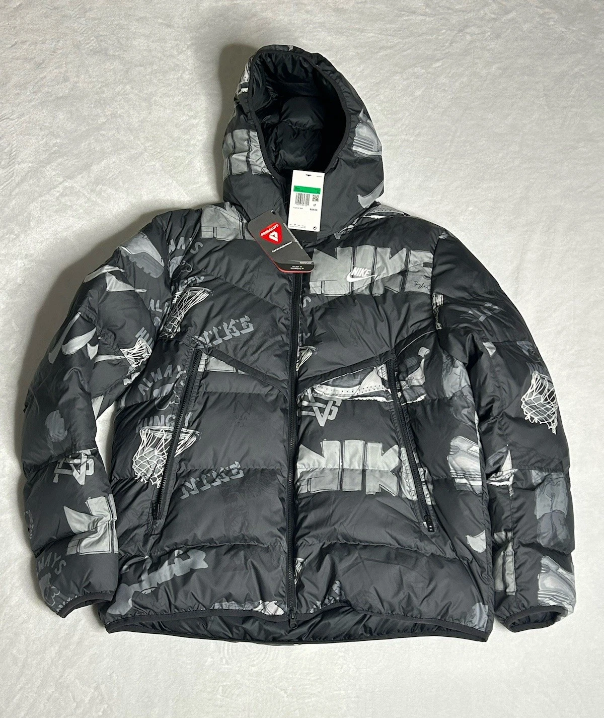 Nike Storm-Fit Windrunner Puffer Jacket Off Noir Bold FZ2288-045 Men’s Size XL