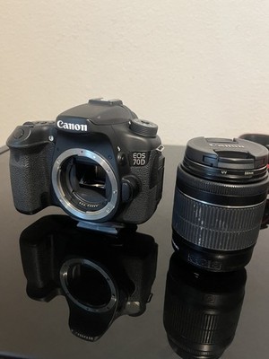 Canon EOS 70D 20.2MP Digital SLR Camera - Black (Kit w/ EF-S IS