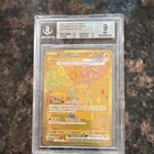 Pokémon Pikachu EX 179 SV: Prismatic Evolutions Rare Full Art Holo BGS 9