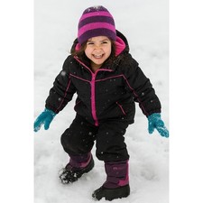 Ozark Trail Kid Girls 2 Slip On Water Resistant Purple Boots Activewear Sporty