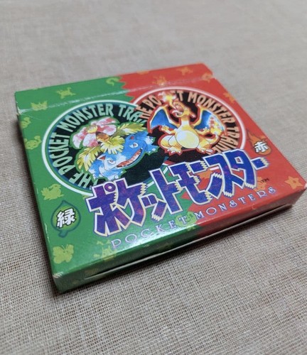 Nintendo Pokemon Playing Cards Deck Poker Red Green w/ Charizard Venusaur Cards