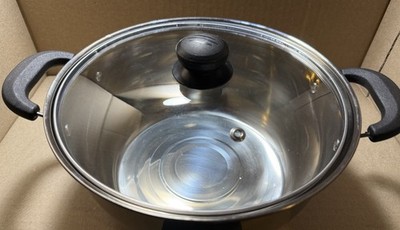 0.8 Qt Stainless Steel Double Boiler with Small Aluminum Flan Mold and Glass Lid