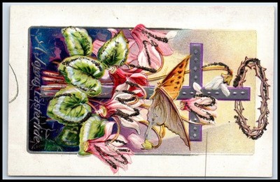 Postcard A Joyous Eastertide Butterfly   P82