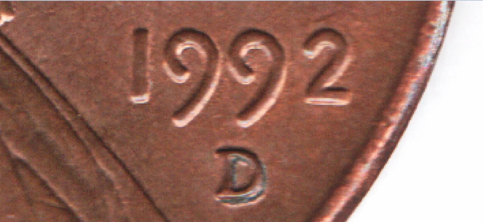 1992-D DDO/DDR/Mint State Quality Lincoln Memorial "Close AM" Error Penny - Image 3 of 4