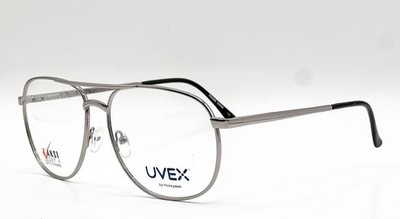 NEW UVEX BC102A GML GUNMETAL SAFETY AUTHENTIC EYEGLASSES 60-15