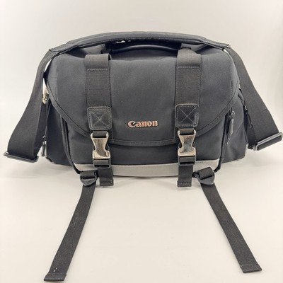 Canon 200DG Camera Bag Large Digital SLR Lens Case Gadget Black Shoulder Strap