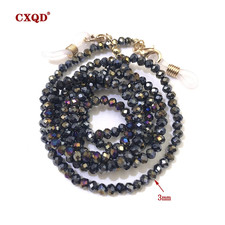 Women'S Fashion Reading Glasses Chain Beaded Eyeglass Strap Rope 4Mm Color Plati