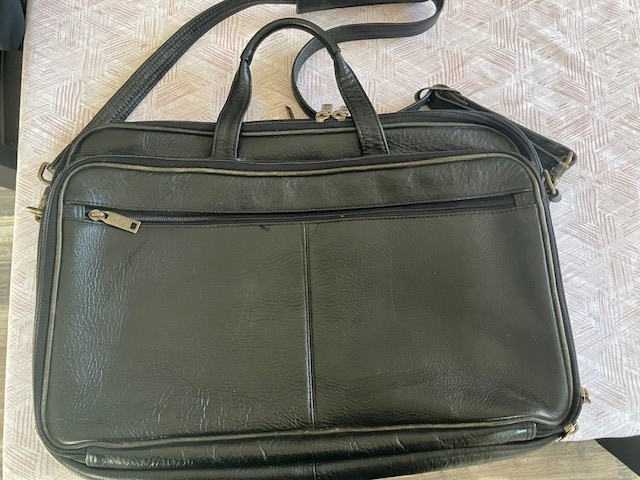 Black Multi Compartment Attache Case 17x11x3 - image 1