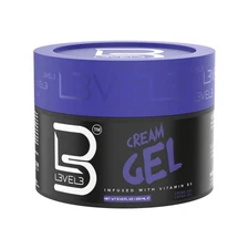 L3 Level 3 Cream Gel - Provides Volume and Medium Hold - with Vitamins to Nouris