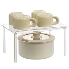1 Pack Acrylic Cabinet Organizer, Kitchen Countertop Counter Organizer, Clear...