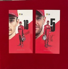 Charles Leclerc 16 Sebastian Vettel 5 Motorsport Racing Driver Card Set