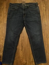 5.11 Tactical Men's Defender-Flex Straight Leg Jeans 36x28Dark Wash Short Inseam