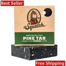 All Natural Bar Soap for Men with Heavy Grit, Pine Tar