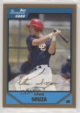 2007 Bowman Draft Prospects Gold Steven Souza Jr Steven Souza #BDPP35 y0i