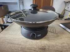 Quigg elektrischer Wok EW 510.06 mit Glasdeckel, Schwarz, Auflösung 
