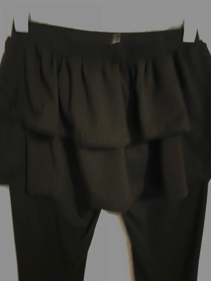 NIÑA LEGGINGS NEGROS CON FALDA CON VOLANTES ADJUNTOS TALLA 8 9 Foto 3 de 4