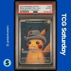 2023 POKEMON X VAN GOGH SV BS PROMO #085 PIKACHU WITH GREY FELT HAT PSA 6