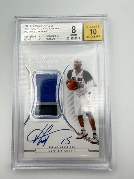 25+ Panini Vince Carter Basketball Autographed Sports Trading