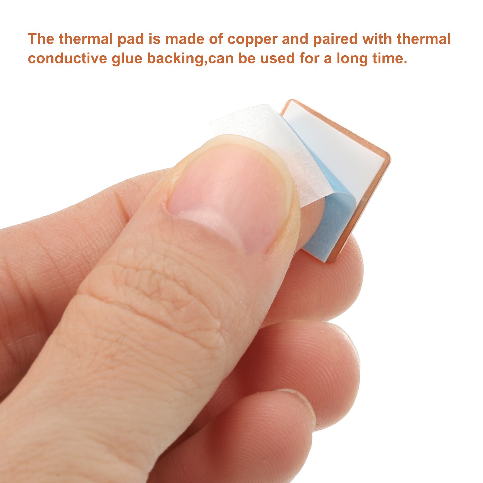 Heatsink Copper Sheet 0.5mm with Thermal Conductive Tape for Computer 5 Set