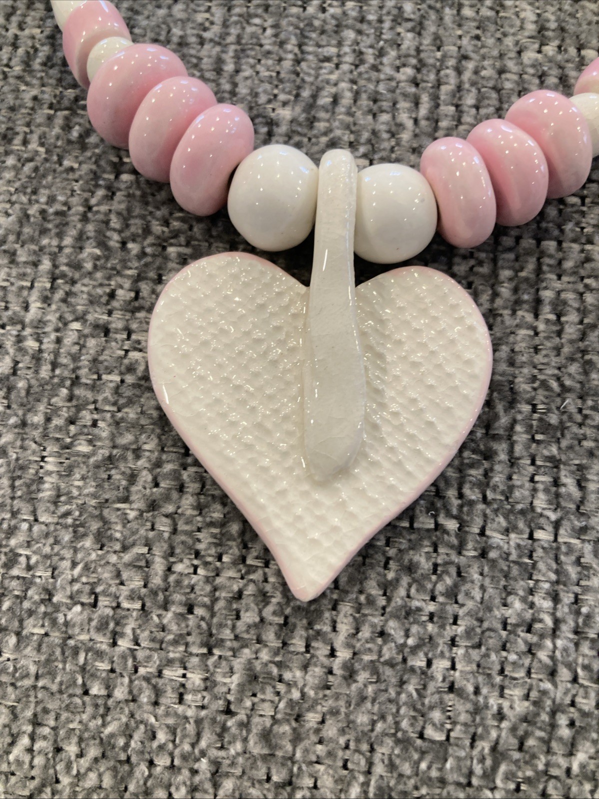 Ruby Z Candace Loheed Pink Heart Statement Neckla… - image 6