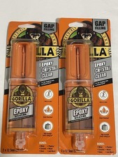 2 x Gorilla Epoxy Glue 25ml Strong 2 Part Adhesive Metal Plastics sets in 5 mins