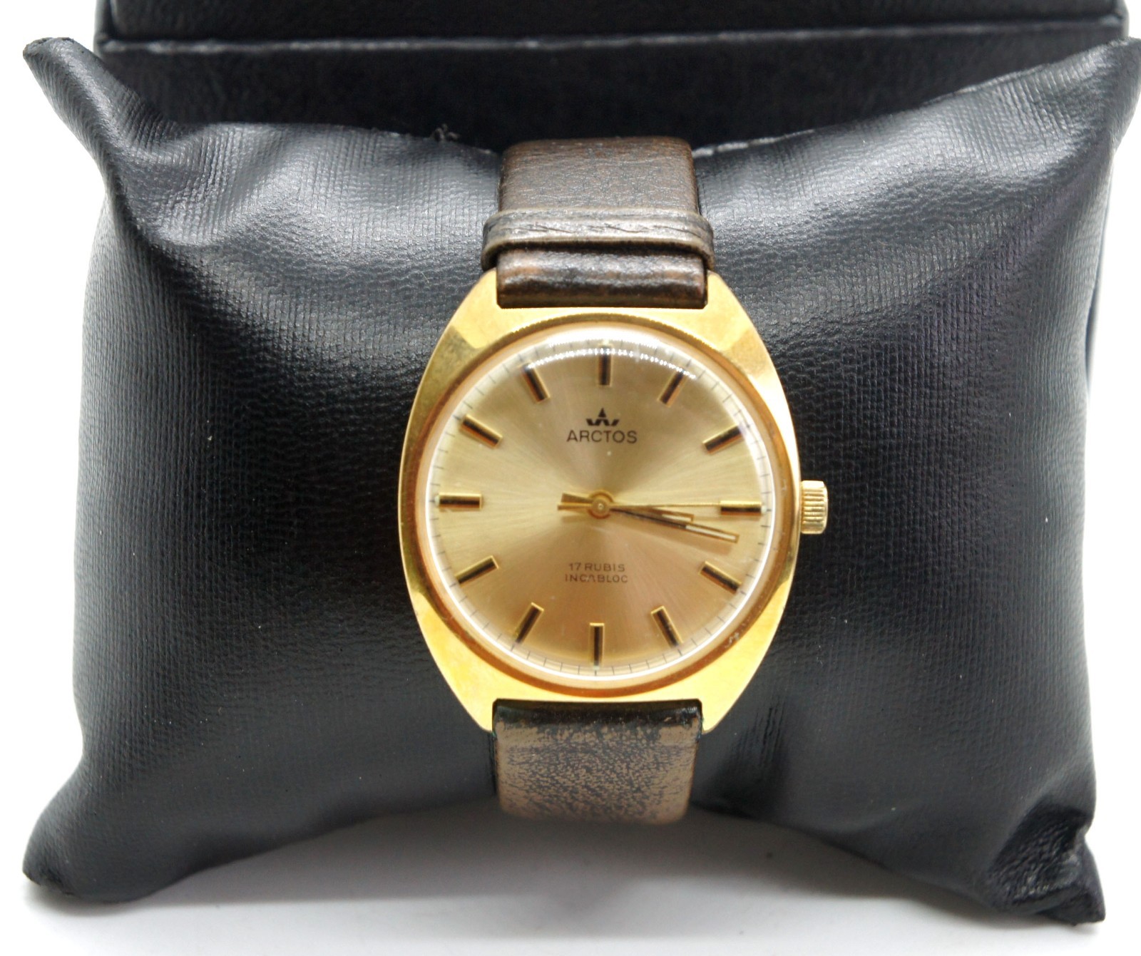 VERY RARE VINTAGE 1970's ARCTOS GERMAN MEN WRIST Watch 17 JEWELS INT 7422/2 EXC