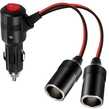 Car Cigarette Lighter Splitter, 12v Splitter Adapter for Car,Supports Fast