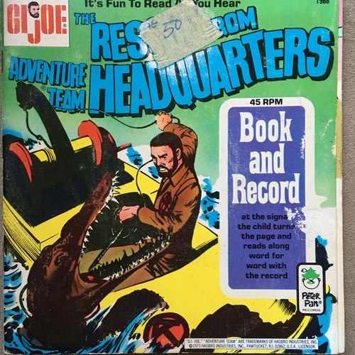 Vintage G.I. Joe - The Rescue From Adventure Team Headquarters Book, 1973