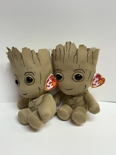 Marvel's Guardians of the Galaxy TY Beanie Babies 7" Baby Groot Plush Doll W/Tag