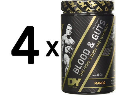 4 x Dorian Yates Blood and Guts, Mango - 380g (62,47 EUR/kg)