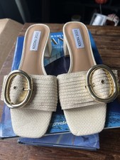 Steve Madden Sandals With Heels And Gold Adjustable Buckle, US Women Size 8