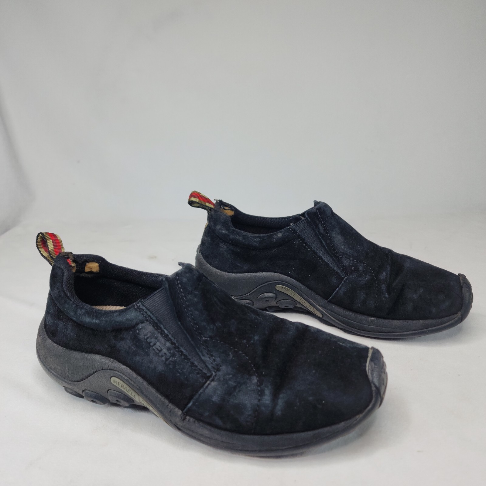 Merrell Women's Size 9.5 JUNGLE MOC Slip On Shoes Midnight Black Suede J60826